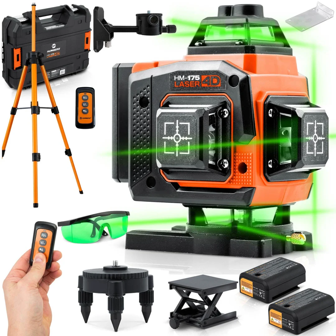 Humberg HM-175 križni laserski nivelir u koferu + pribor_1