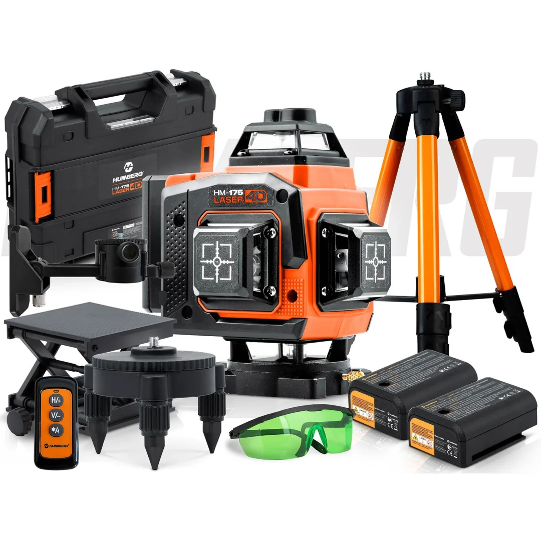 Humberg HM-175 križni laserski nivelir u koferu + pribor_11