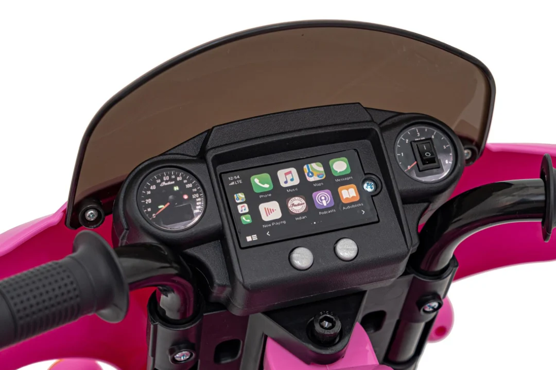 INDIJSKO ružičasto vozilo chopper motor na akumulator_12
