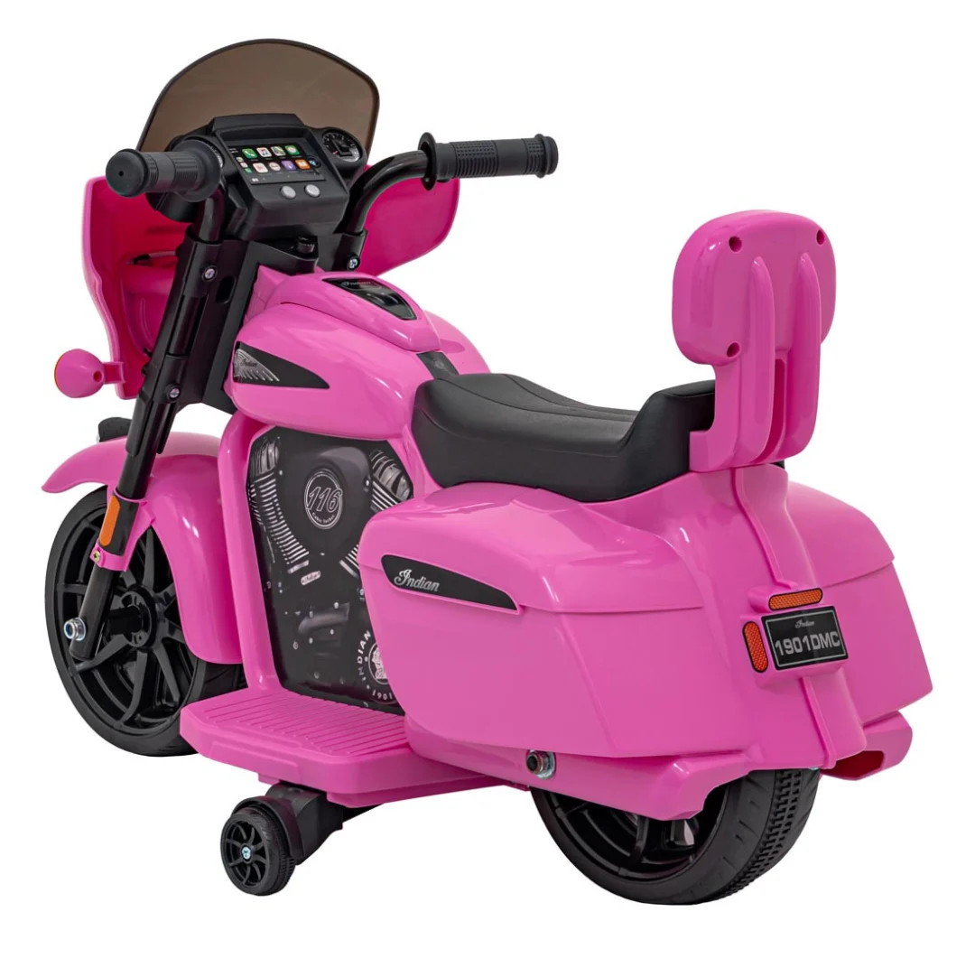 INDIJSKO ružičasto vozilo chopper motor na akumulator_7