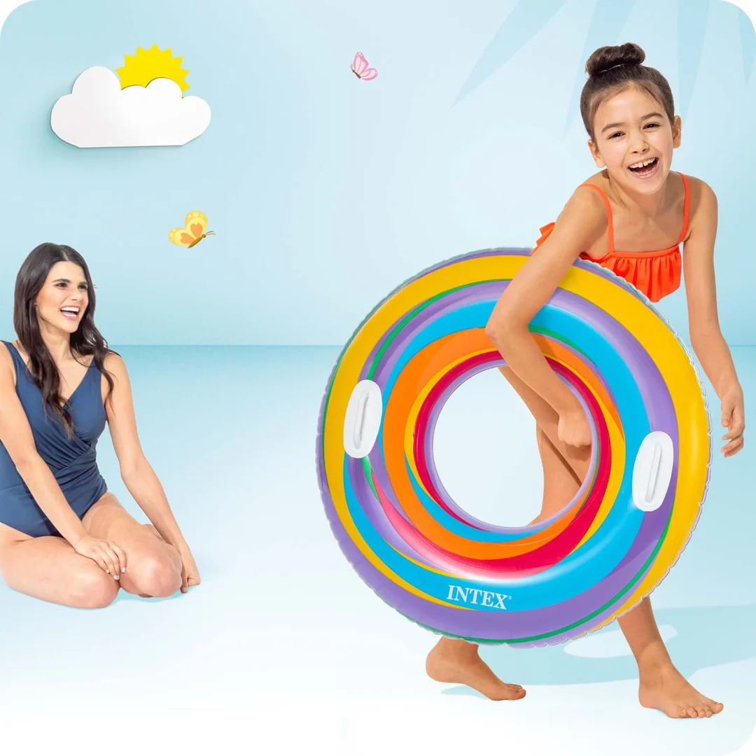 INTEX 59256 ljubičasti prugasti prsten za plivanje Ø 91 cm_3