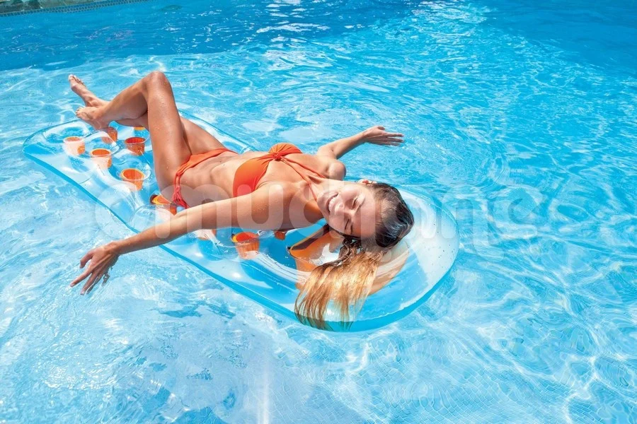 INTEX 59895 tirkizni madrac za plažu s prozorom 188 × 71 cm_3