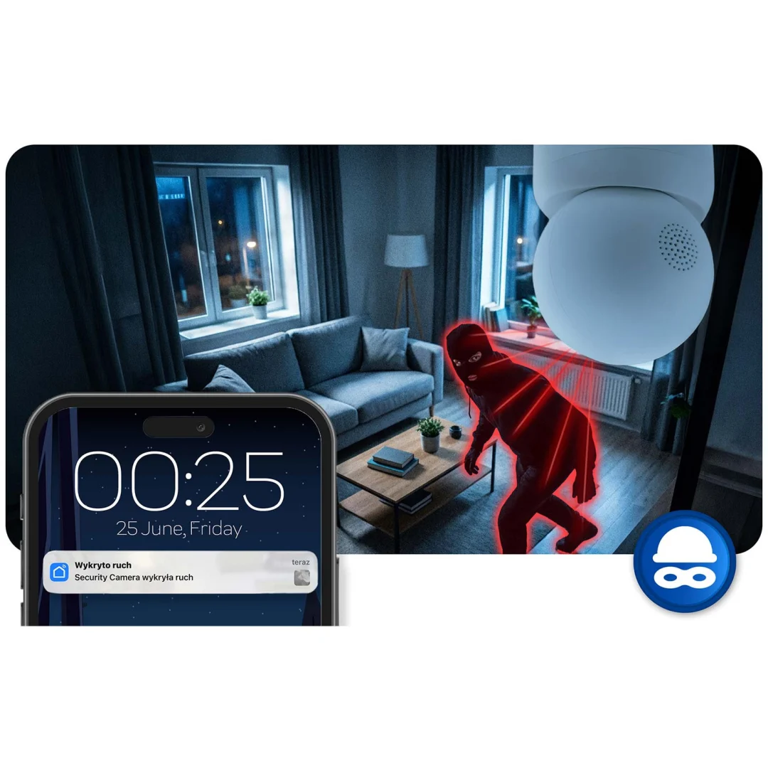 IP kamera 3MP rotirajući monitor za bebe Berdsen BD-940 bijela_12