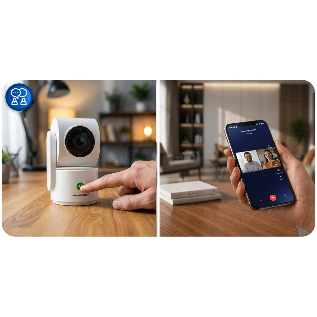 IP kamera 3MP rotirajući monitor za bebe Berdsen BD-942 bijela_11