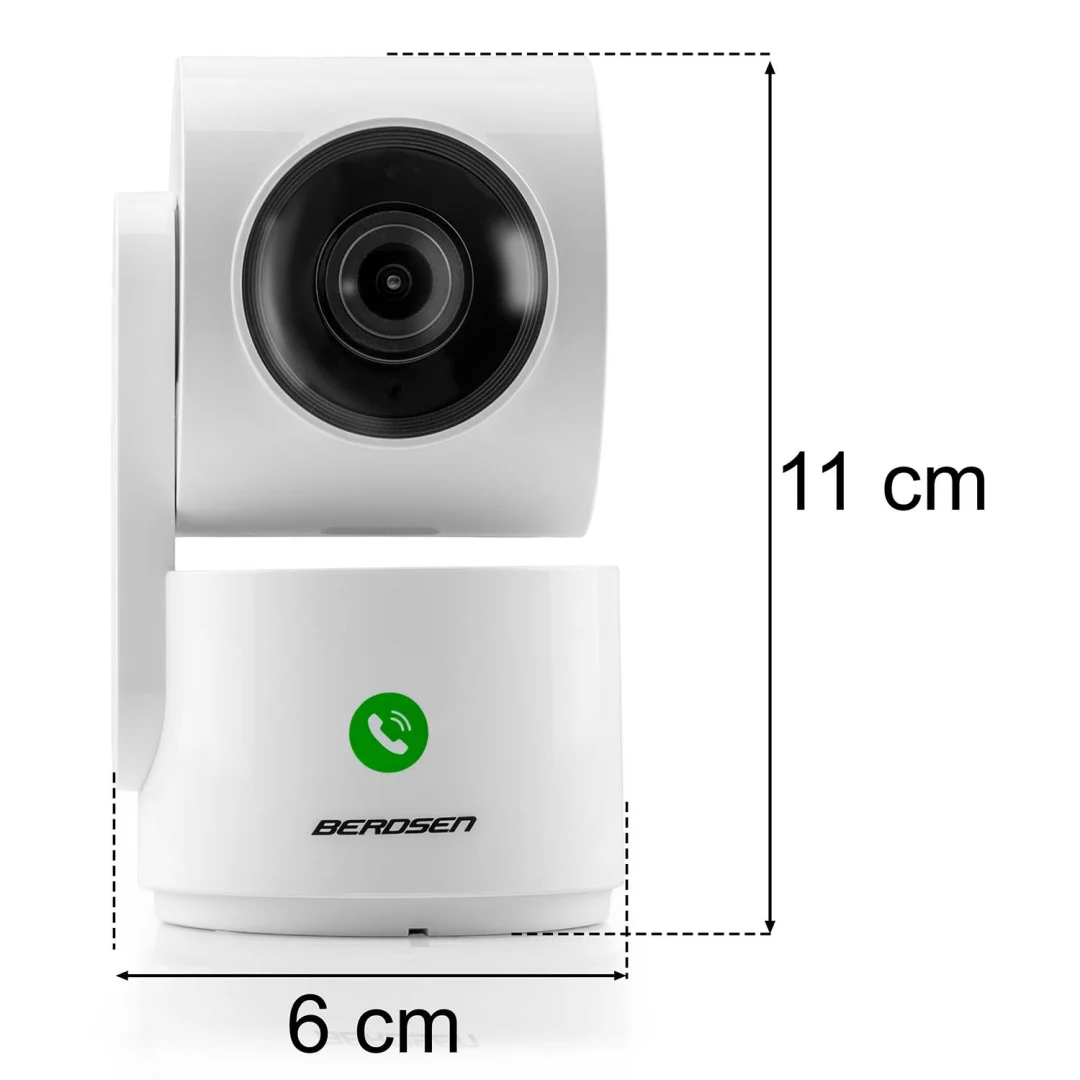 IP kamera 3MP rotirajući monitor za bebe Berdsen BD-942 bijela_19