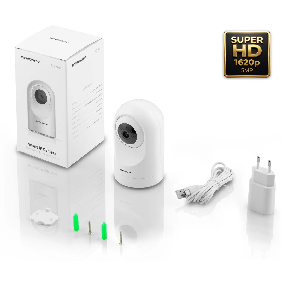 IP kamera 5MP rotirajući monitor za bebe Berdsen BD-941 bijela_17