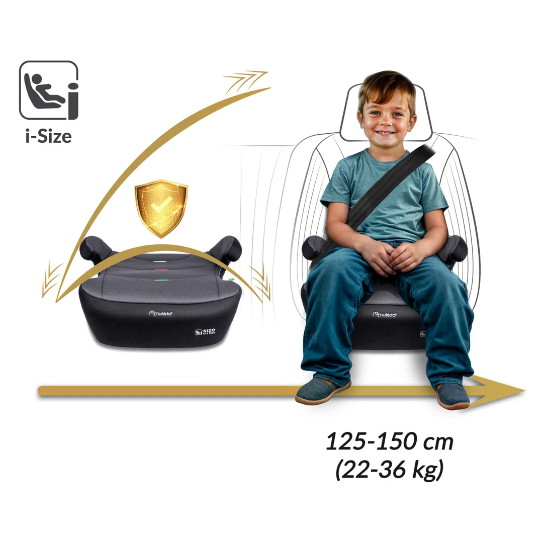 ISOFIX autosjedalo Nukido Louis 22–36 kg, siva, var. 710201_10