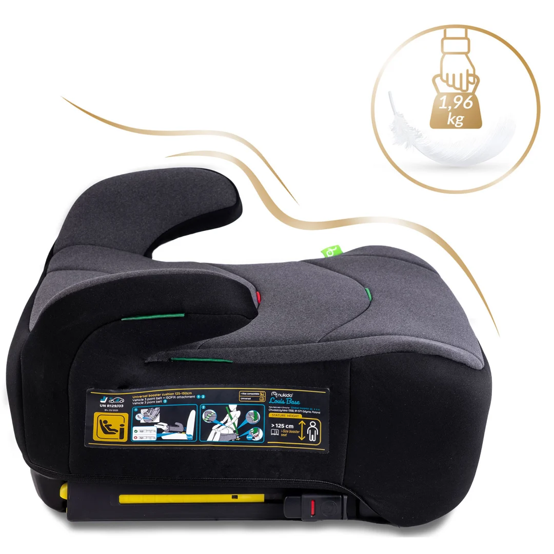 ISOFIX autosjedalo Nukido Louis 22–36 kg, siva, var. 710201_5