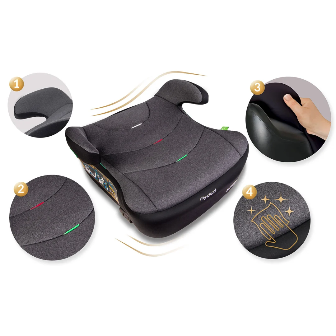 ISOFIX autosjedalo Nukido Louis 22–36 kg, siva, var. 710201_9
