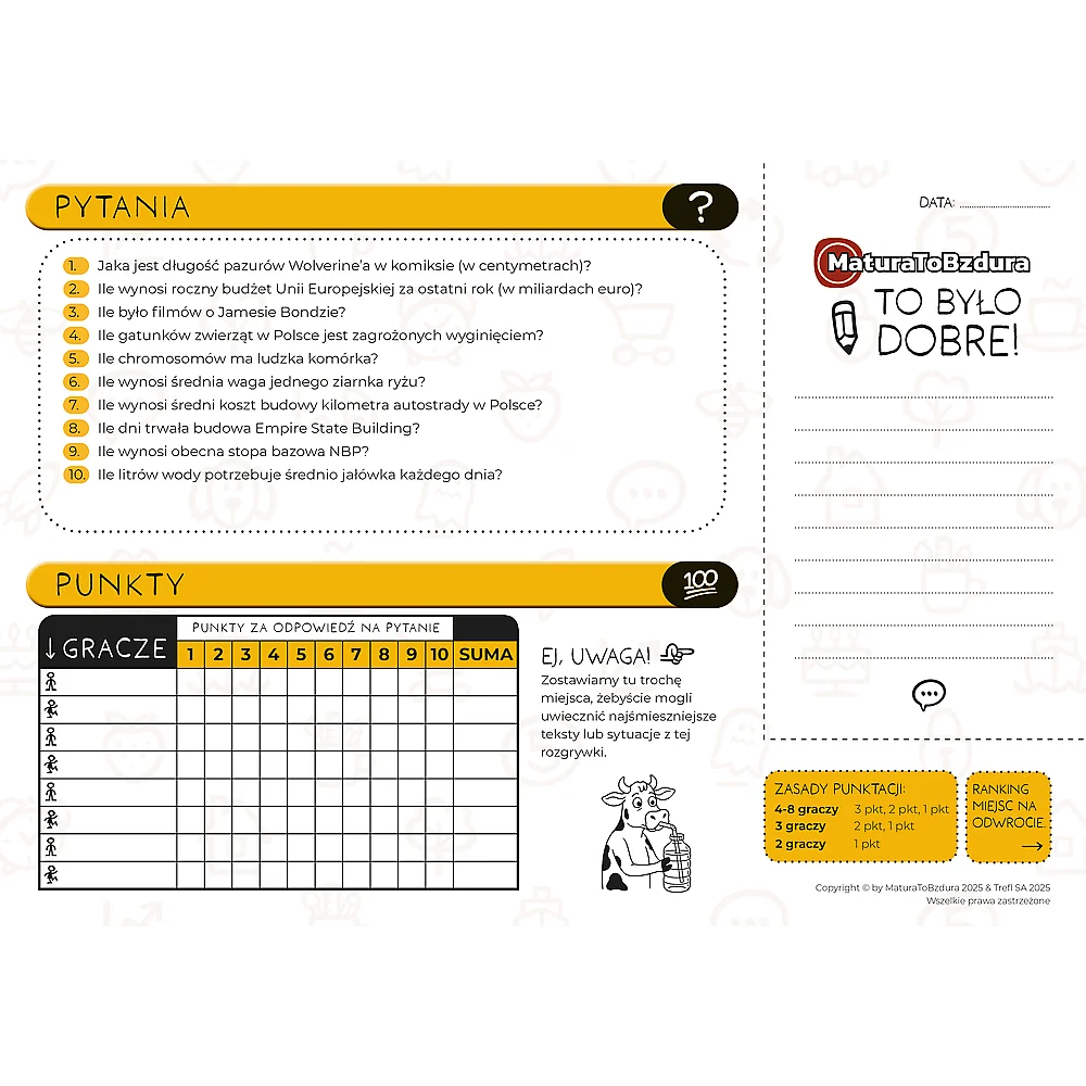 Igra MaturaToBzdura Quiz Trefl 30071_2