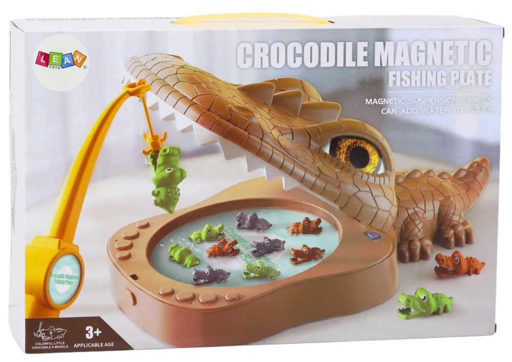 Igra ribolova krokodila magnetski smeđi krokodil_5