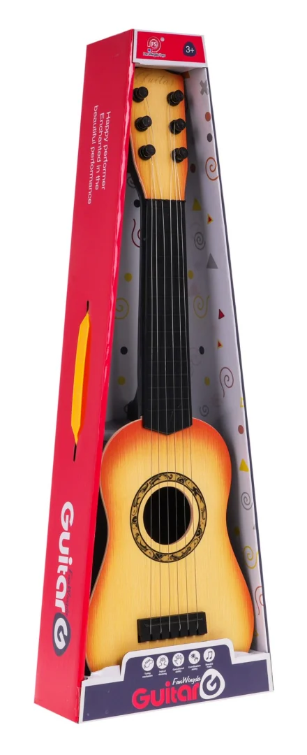 Igraća klasična gitara svijetlosmeđa 3+ 6 žica_7