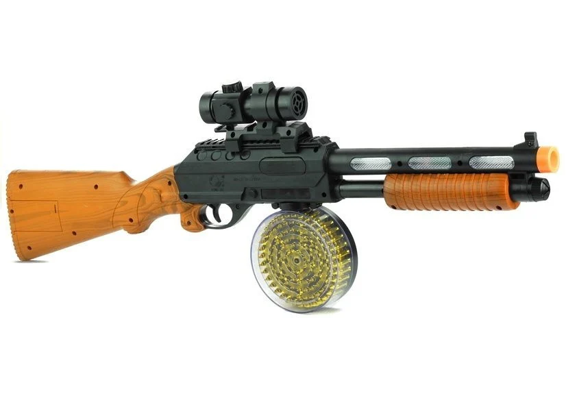 Igračka mitraljez AK 868-1 sa svjetlom i zvukom 60 cm_2