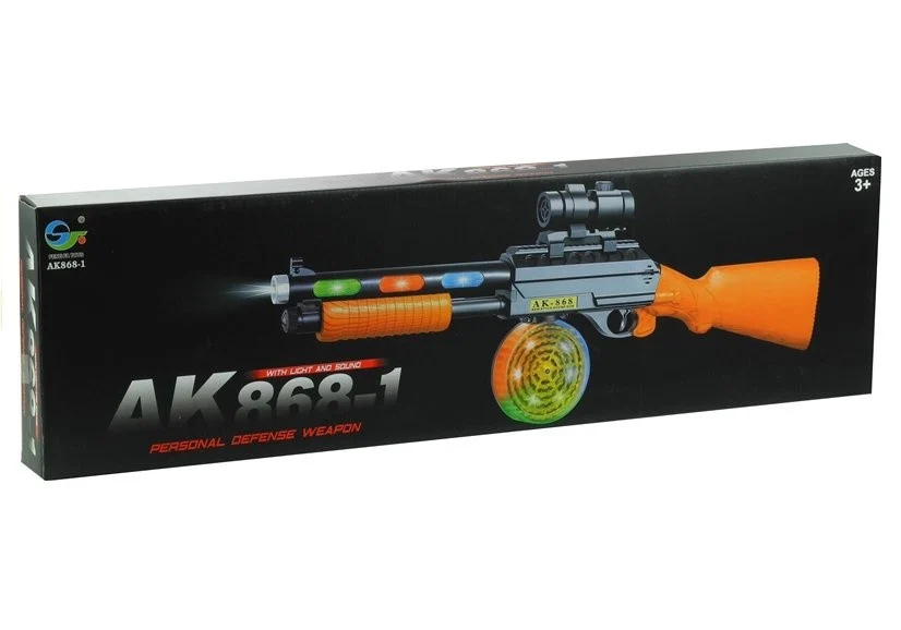 Igračka mitraljez AK 868-1 sa svjetlom i zvukom 60 cm_4