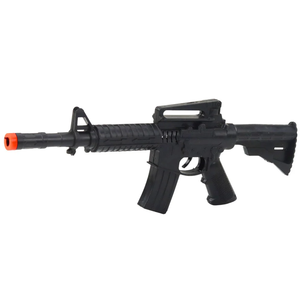 Igračka puška Mehanička Zvuk Pucnja Crna 32 cm_3
