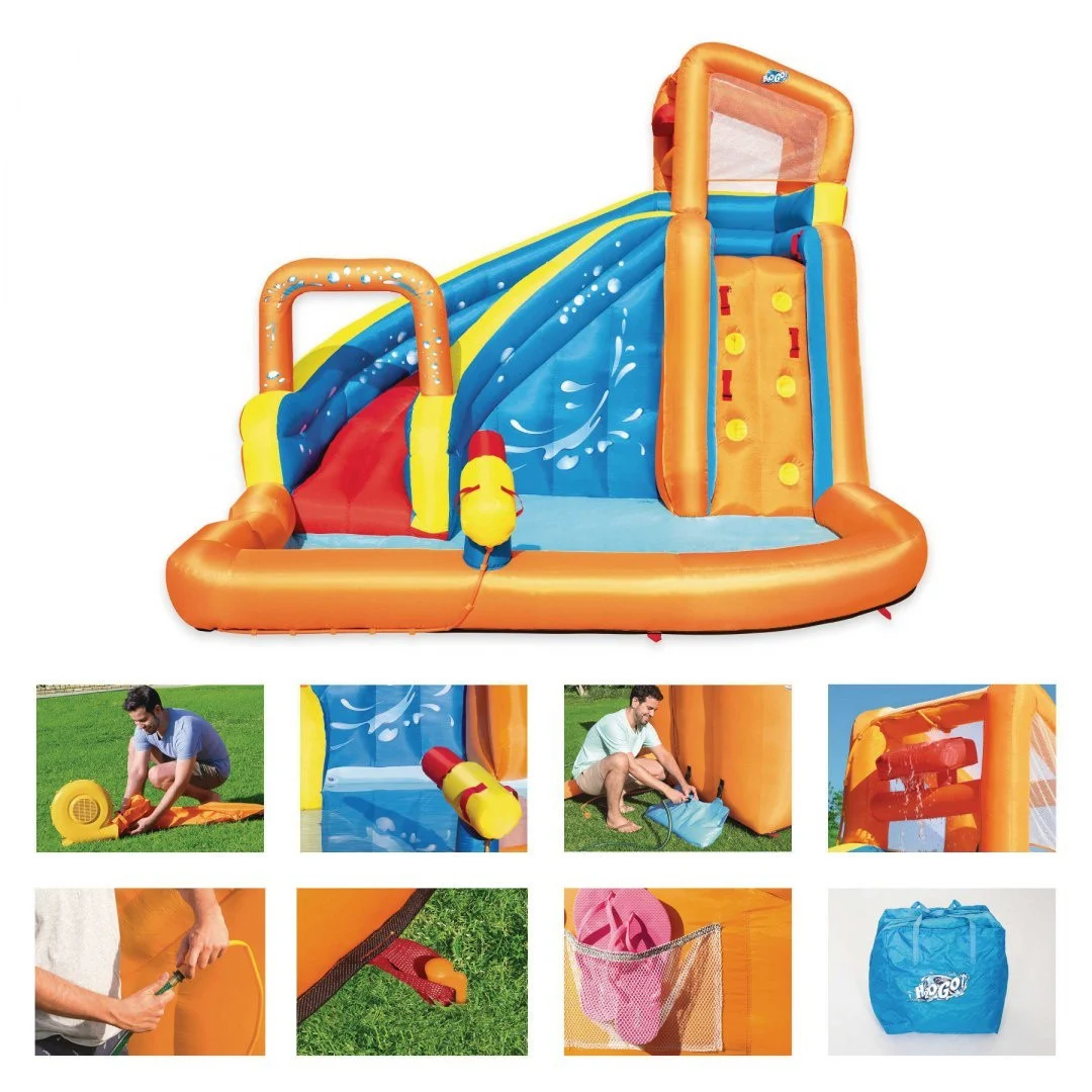 Igralište Vodeni park za djecu 5+ BESTWAY + Tobogan + Zid za penjanje_4