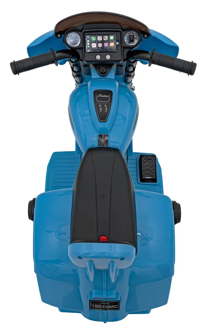 Indian chopper motocikl na akumulator, plavi motor na akumulator_10
