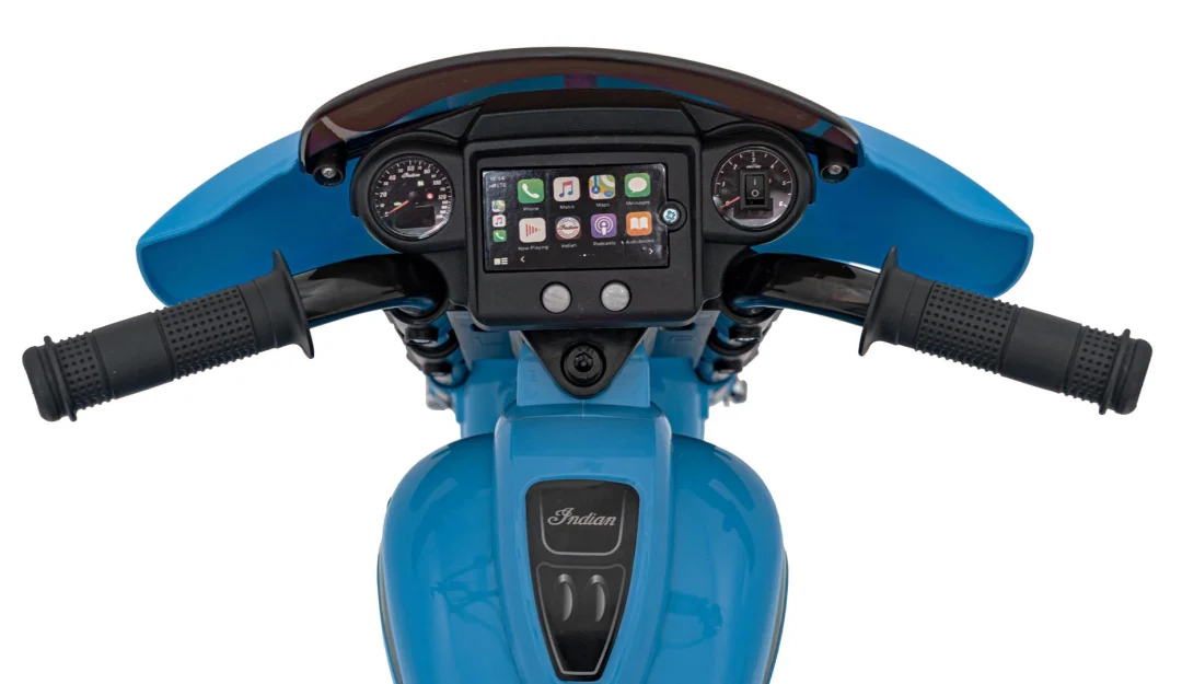 Indian chopper motocikl na akumulator, plavi motor na akumulator_11