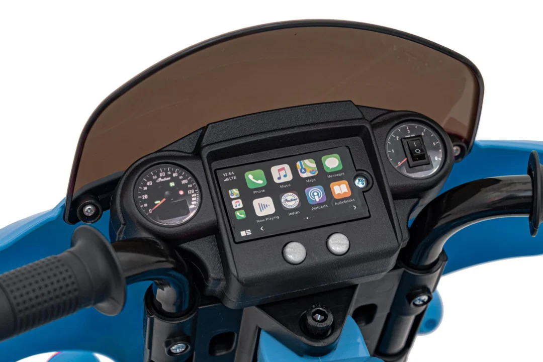 Indian chopper motocikl na akumulator, plavi motor na akumulator_12