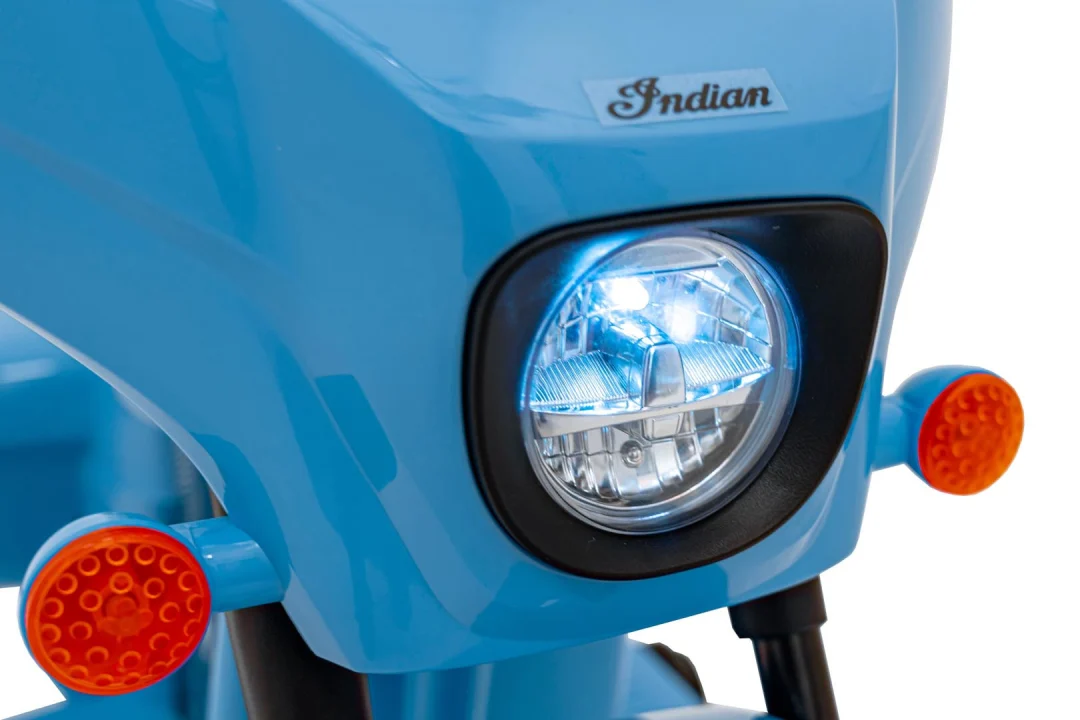 Indian chopper motocikl na akumulator, plavi motor na akumulator_15