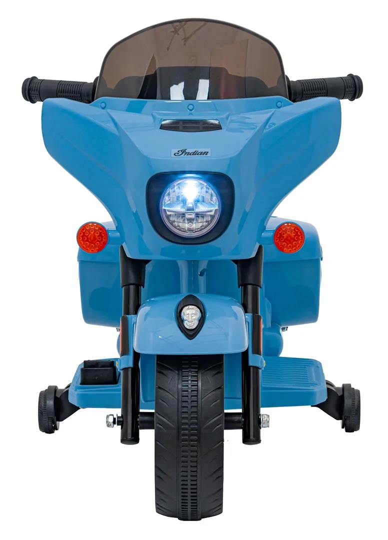 Indian chopper motocikl na akumulator, plavi motor na akumulator_4