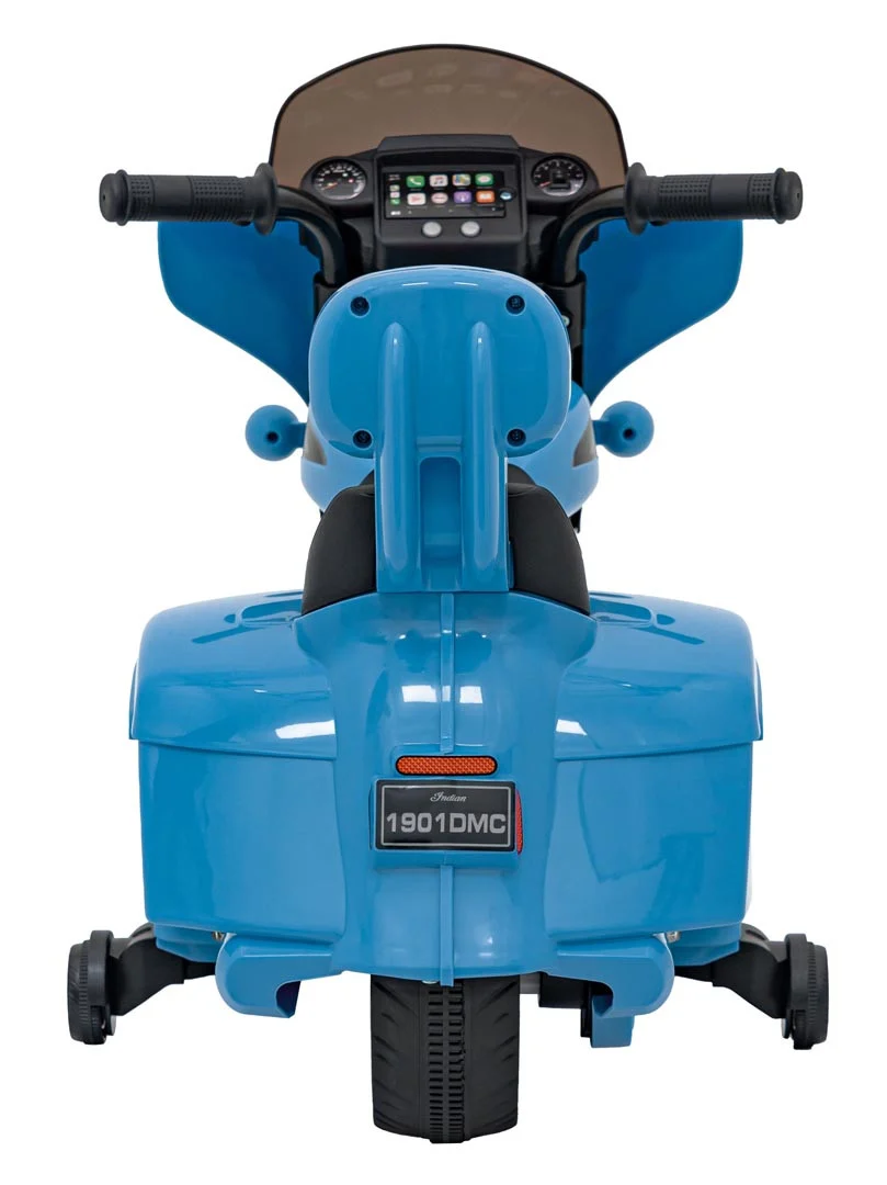 Indian chopper motocikl na akumulator, plavi motor na akumulator_8