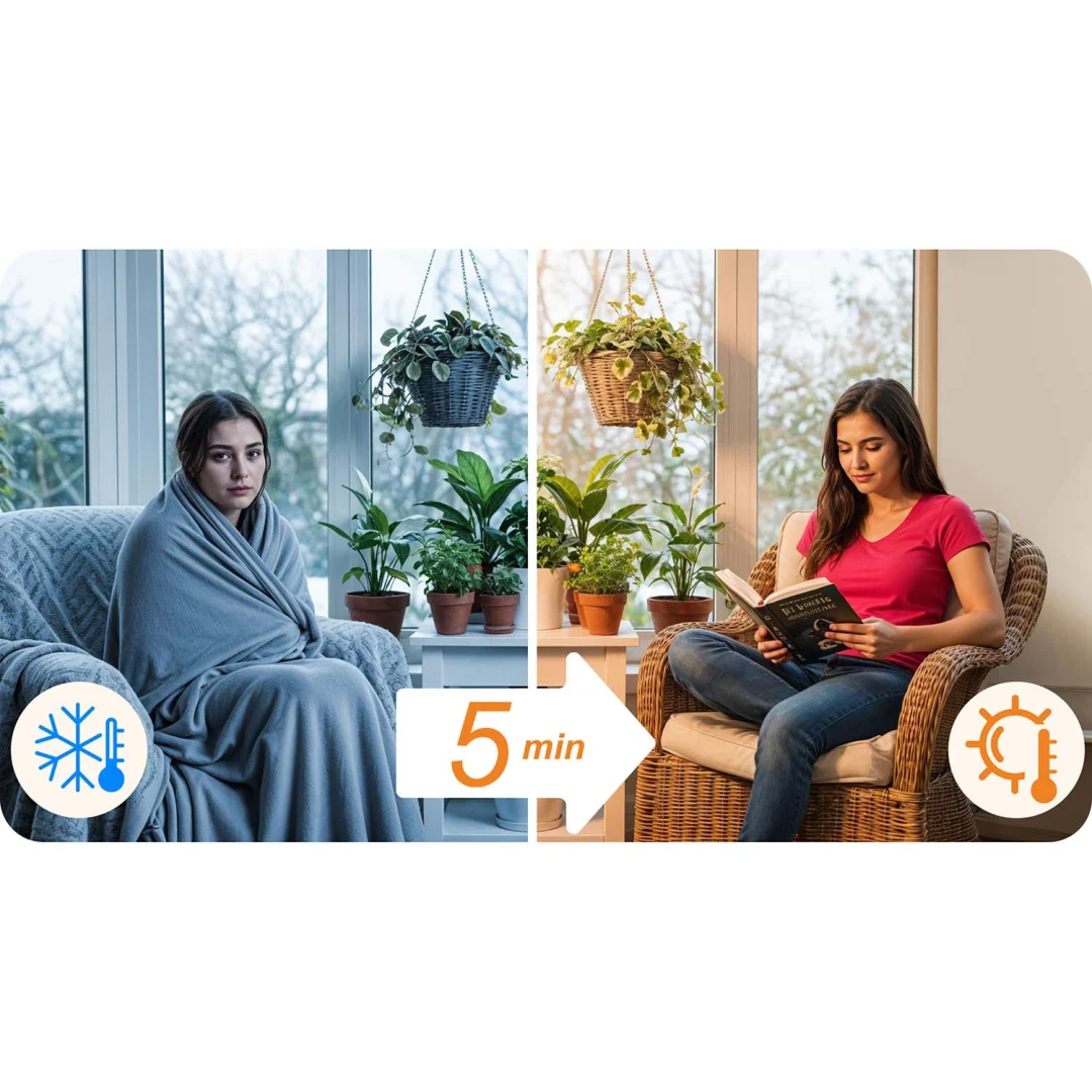 Infracrveni grijač 600W Berdsen BD-981 WiFi aplikacija za daljinsko upravljanje_14
