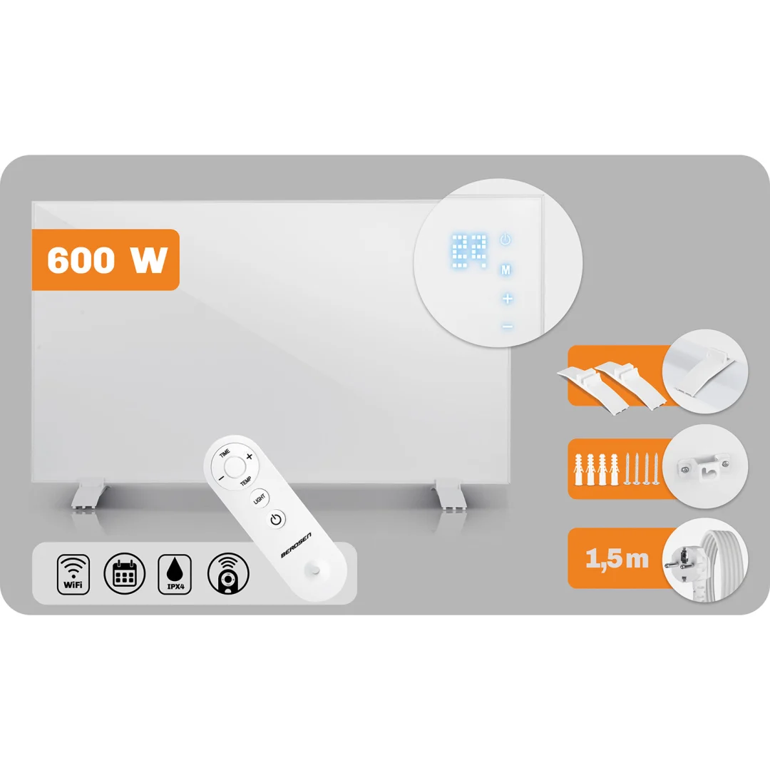 Infracrveni grijač 600W Berdsen BD-981 WiFi aplikacija za daljinsko upravljanje_4