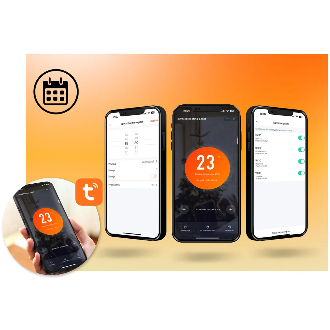 Infracrveni grijač 600W Berdsen BD-981 WiFi aplikacija za daljinsko upravljanje_7