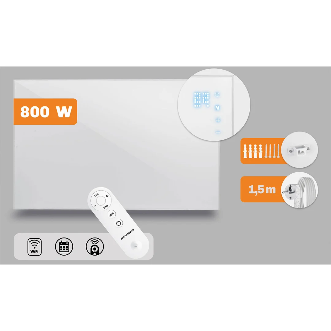 Infracrveni grijač 800W Berdsen BD-987 WiFi aplikacija za daljinsko upravljanje_2