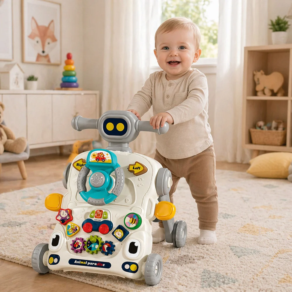 Interaktivna guralica stol romobil 5-u-1 sivi_5