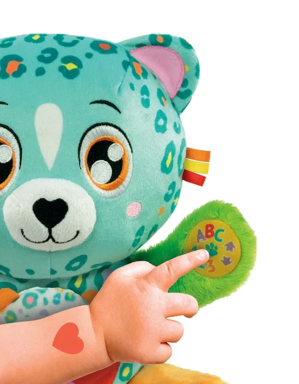 Interaktivna slatka leoparda Brižna mama Chita Poljski jezik Clementoni 50935_4