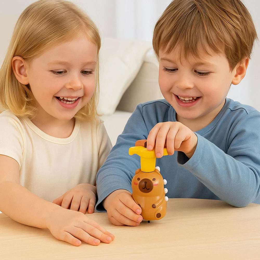 Interaktivna vrtuljka Capybara s LED svjetlima i melodijama 12,5 cm_6