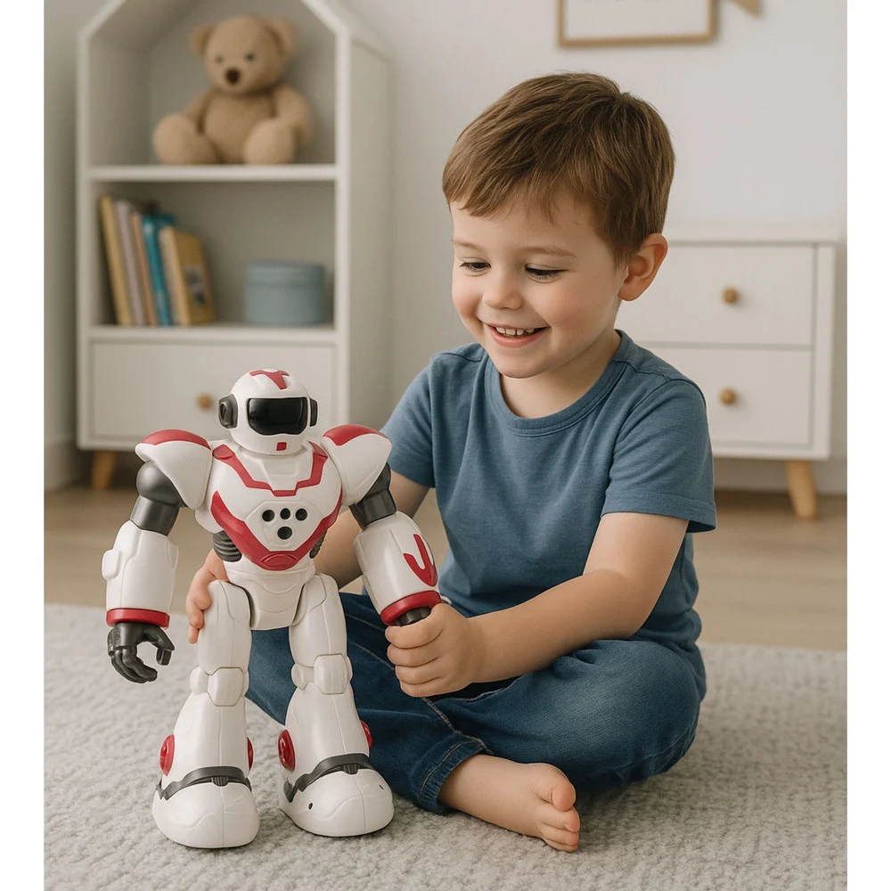 Interaktivni RC robot na daljinsko upravljanje, 16 funkcija, svjetla, zvukovi, ružičasta_6
