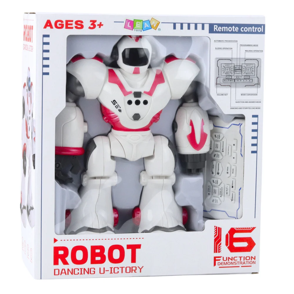 Interaktivni RC robot na daljinsko upravljanje, 16 funkcija, svjetla, zvukovi, ružičasta_7