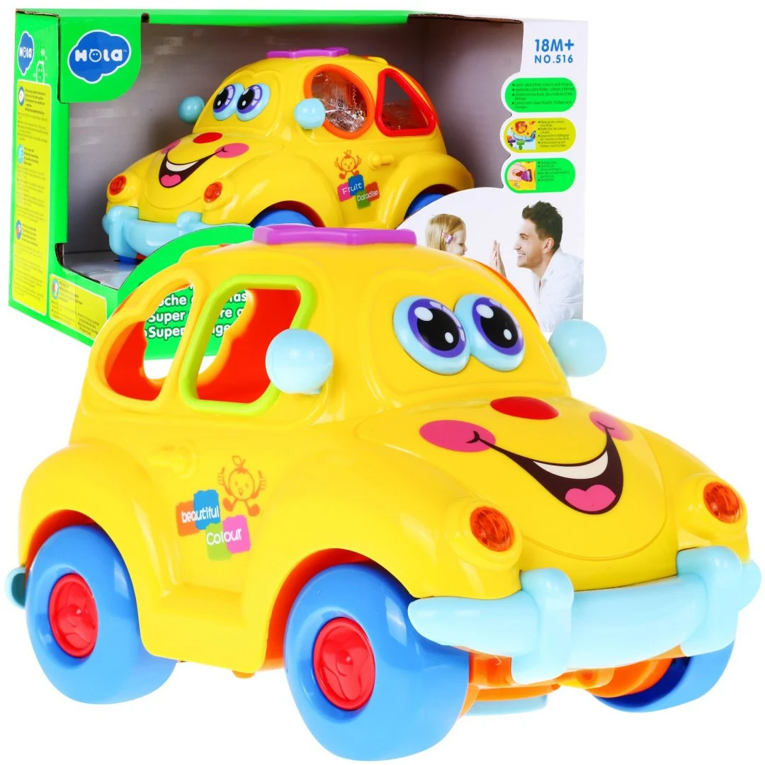Interaktivni automobil-sorter za bebe 18m+ 6 kocaka_1
