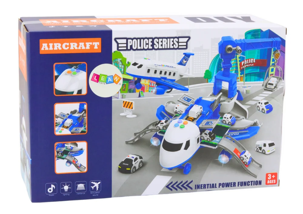 Interaktivni avion s policijskom postajom 2u1, sklopiva_4