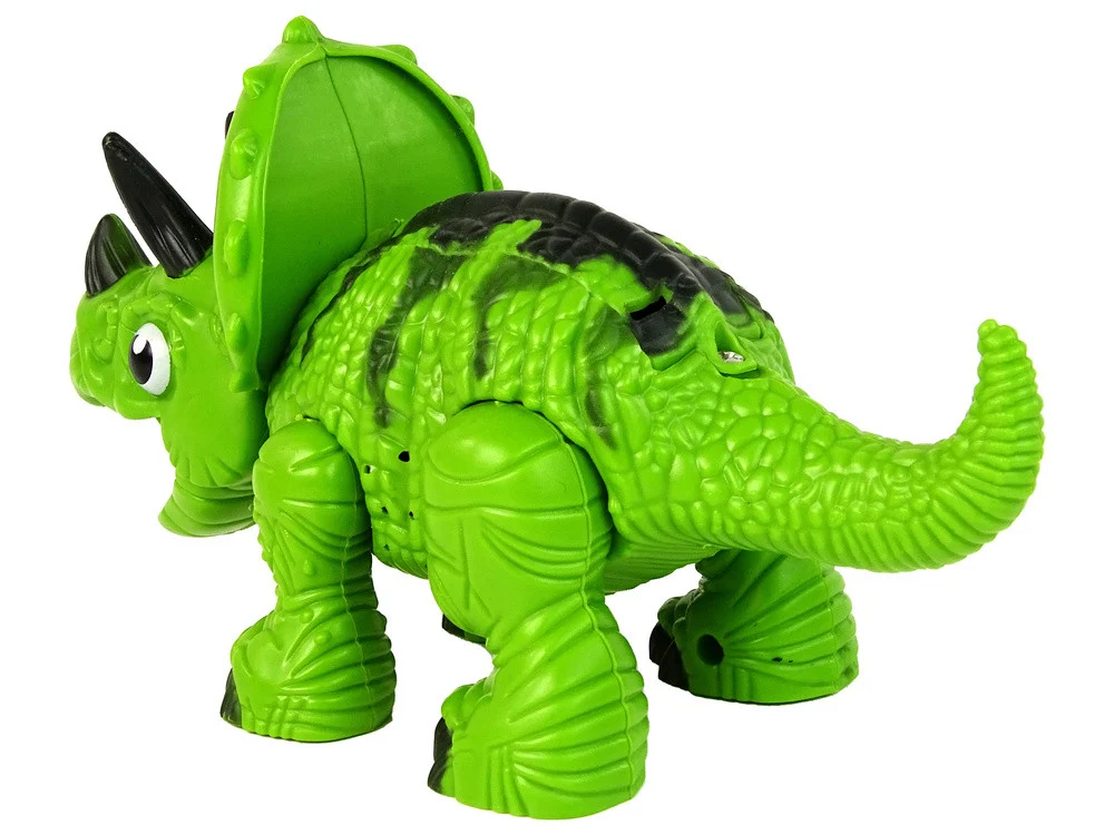 Interaktivni dinosaur Triceratops sa zvukom i parom, zeleni_5