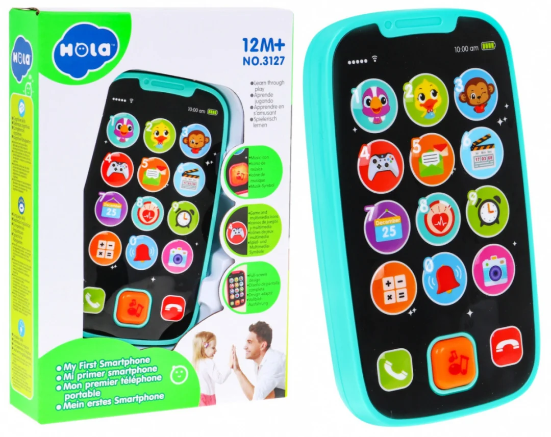 Interaktivni pametni telefon plavi 12m+_1
