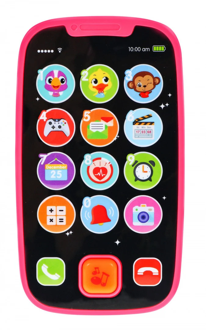 Interaktivni pametni telefon roza 12m+_2