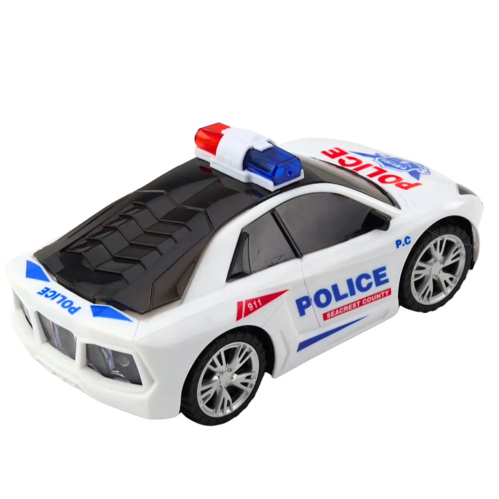 Interaktivni policijski auto bijeli, svjetla i zvuk, 18 × 9 × 7 cm_4