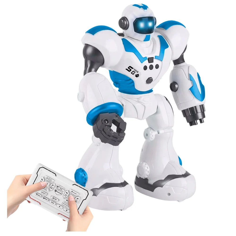 Interaktivni robot na daljinsko upravljanje RC 16 funkcija svjetla zvukovi plavo_3