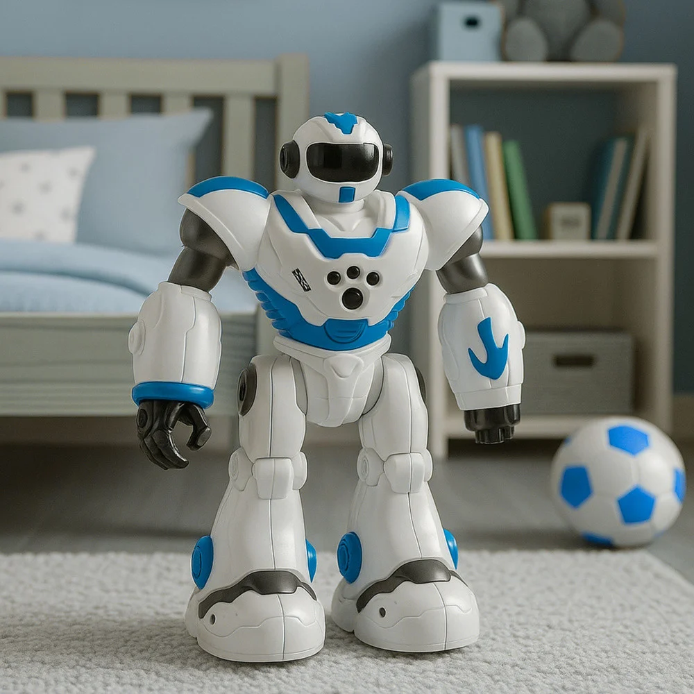 Interaktivni robot na daljinsko upravljanje RC 16 funkcija svjetla zvukovi plavo_5