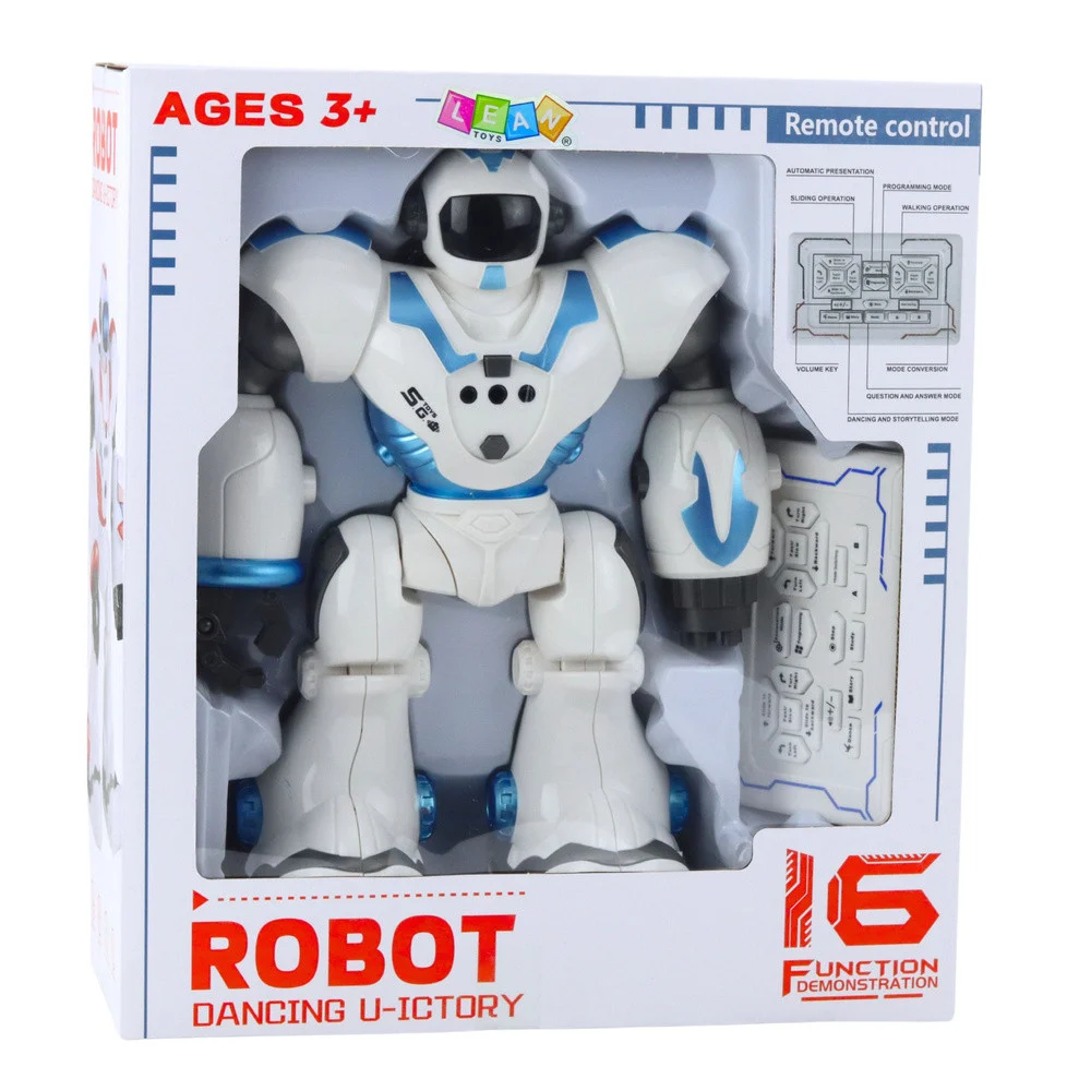 Interaktivni robot na daljinsko upravljanje RC 16 funkcija svjetla zvukovi plavo_6