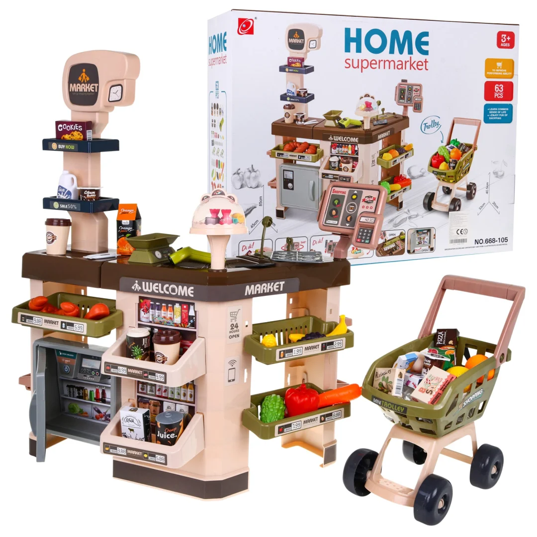 Interaktivni supermarket za djecu 3+ 63 dijela_1