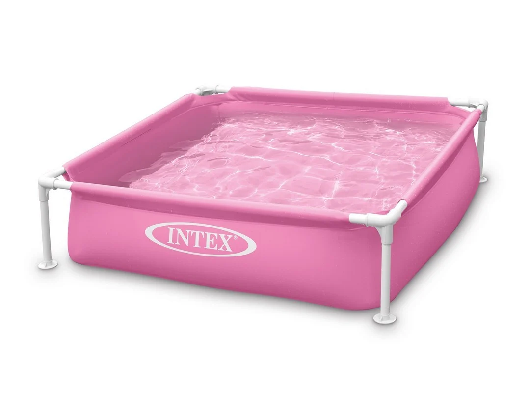 Intex 57172 mini bazen s okvirom 122×122×30 cm, ružičasti_1