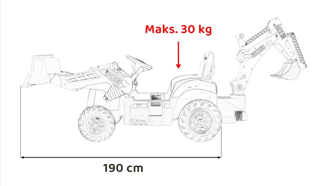 JCB bager 2 u 1 na akumulator žuti_3