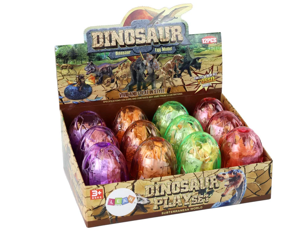 Jaje dinosaura kostur za sastavljanje 9 cm 4 boje_9