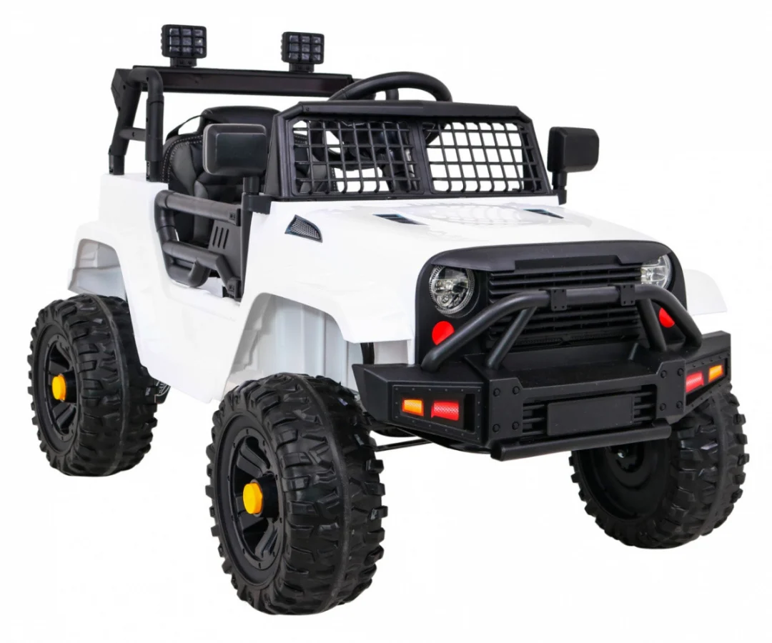 Jeep Dark Night automobil na baterije za djecu, bijeli + spori start + EVA + audio LED, bijela_10