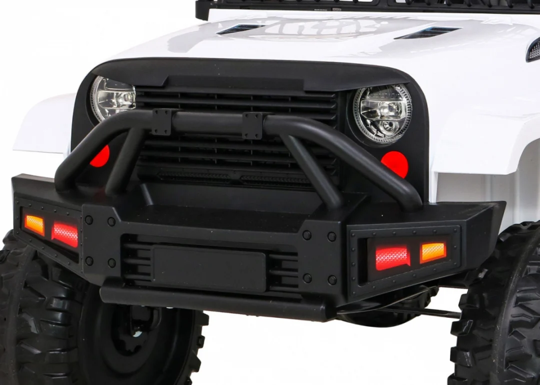 Jeep Dark Night automobil na baterije za djecu, bijeli + spori start + EVA + audio LED, bijela_11